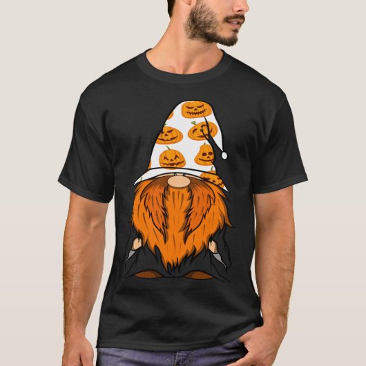 T-shirt Halloween Gnomes mignonne Automne Citrouille Autom (Devant)