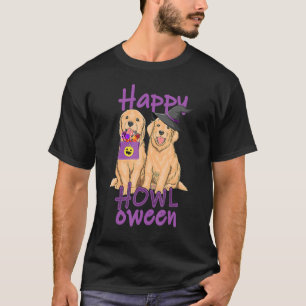 T-shirt Halloween Golden Retriever Happy Howl O Ween