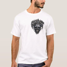T-shirt Halloween Gothique Crâne de Fantôme | Cr