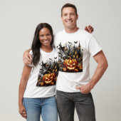 T-shirt Halloween gothique 💩 éffrayant 🦇 Citrouille 🎃 P (Unisexe)