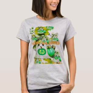 T-shirt Halloween Green deep sea Ghost Png, tendance