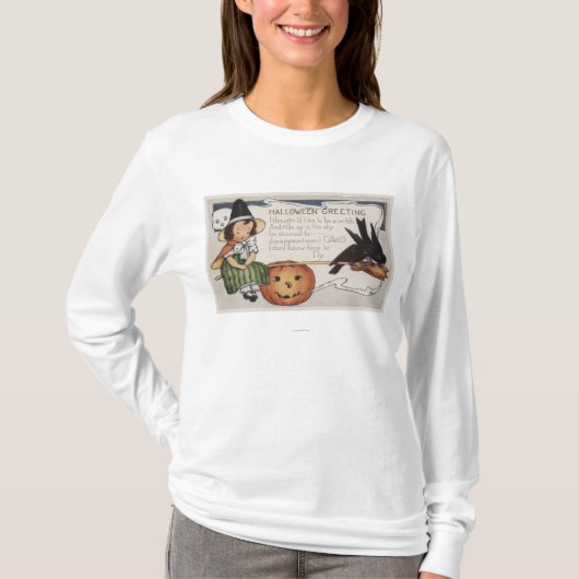 T-shirt Halloween GreetingCrows (Devant)