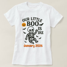 Halloween Grossesse bébé Faire-part Boo est dû