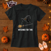 T-shirt Halloween Grossesse Sorcière Enceinte Pour Deux