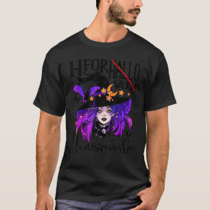 T-shirt Halloween H pour Halloween femme de ménage dit sor