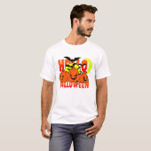 T-shirt halloween hallo (Devant entier)