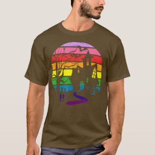 T-shirt Halloween Haunted House 9Bar 2017 LGBTQ Pride (Bla