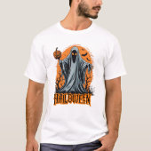 T-shirt Halloween Haunting Ghost (Devant)