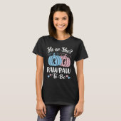 T-shirt Halloween He Or She Pawpaw To Be Pumpkin Gender Re (Devant entier)