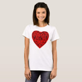 T-shirt Halloween Heart, Red Heart Shape, Holiday (Devant entier)