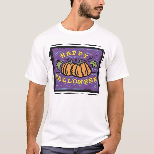T-shirt Halloween heureux (Devant)
