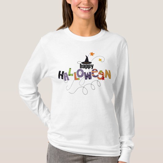 T-shirt Halloween heureux (Devant)
