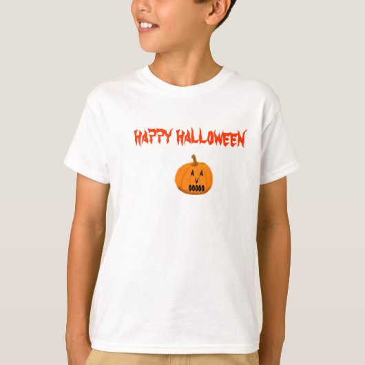 T-shirt Halloween heureux (Devant)