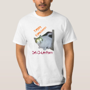 T-shirt Halloween heureux de Chat-O-Lanterne