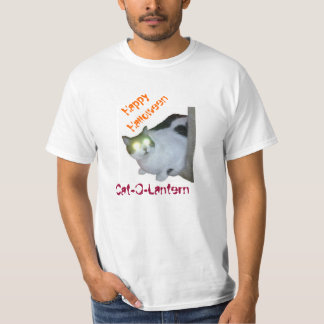 T-shirt Halloween heureux de Chat-O-Lanterne