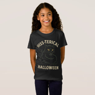 T-shirt Halloween Hiss-terical - Drôle Chat Noir D