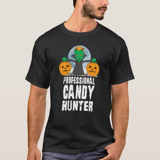 T-shirt Halloween Homme Candy Hunter (Devant)