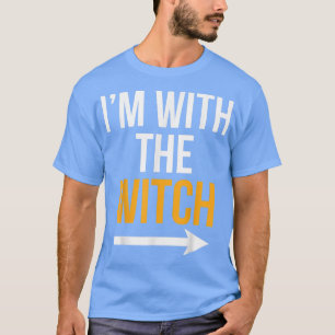 T-shirt Halloween Homme je suis avec le costume sorcier dr