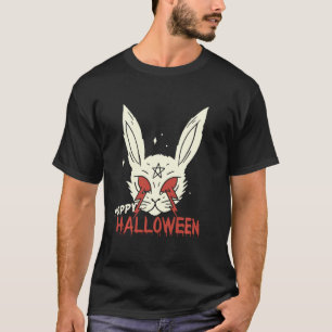 T-shirt Halloween Hoppy Happyhalloween Éffrayant Evil Bunn