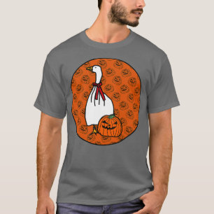 T-shirt Halloween Horreur Goose Orange Round
