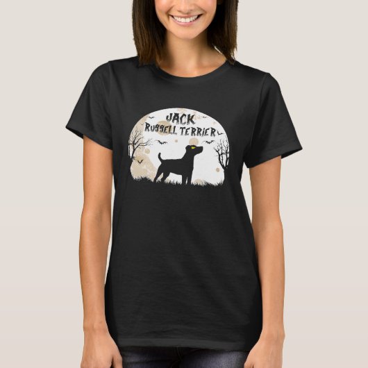 T-shirt Halloween Horreur Jack Russell Terrier Premium (Devant)