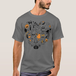 T-shirt Halloween Horror Things Coeur Vibes Éffrayantes Dr