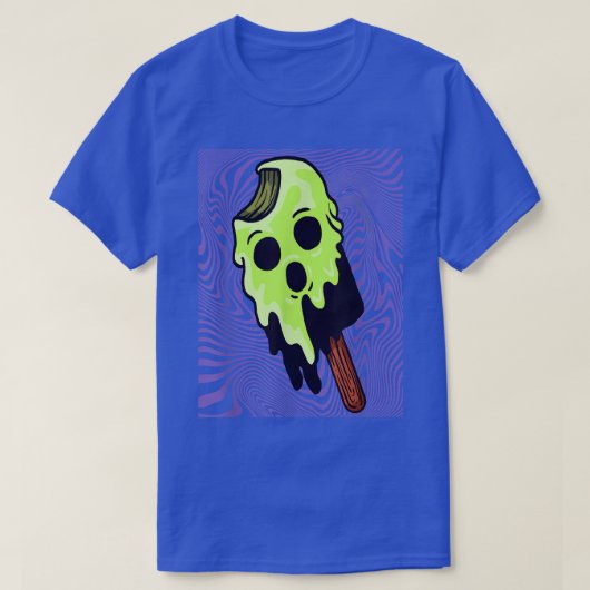 T-shirt Halloween HorrorCompetition Boo Skeleton Ice Cre (Design devant)