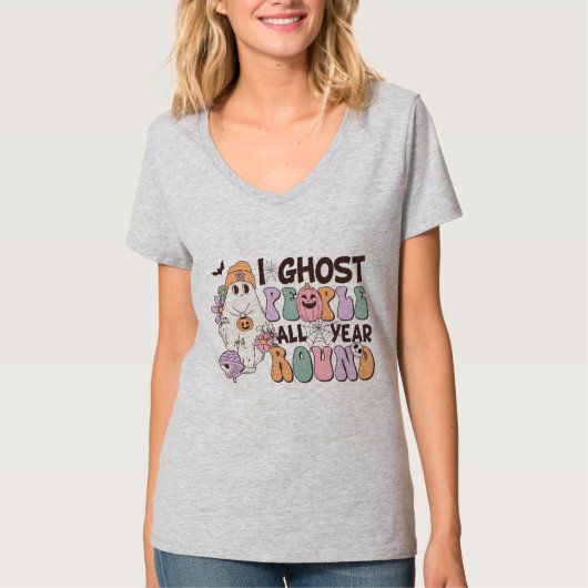 T-shirt Halloween I Ghost People (Devant)
