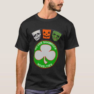 T-shirt Halloween III Shamrock et masques en argent