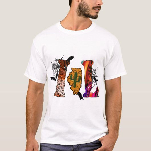 T-shirt Halloween Illinois (Devant)
