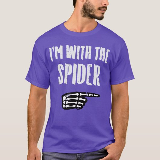 T-shirt Halloween Im with Spider Funny Match Costume Men W (Devant)
