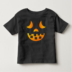 T-shirt Halloween Jack-o'-lantern Face Toddler