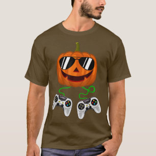 T-shirt Halloween Jack-o'-lantern Gamer Garçons Enfants Ho