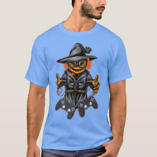 T-shirt Halloween Jack-o'-lantern Gamer T Éffrayant Jack O