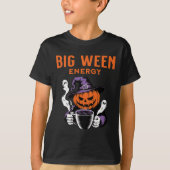 T-shirt Halloween Jack-o-lanterne Big Ween Energy for Coff (Devant)