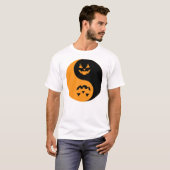 T-shirt Halloween Jack o-lanterne Yin Yang (Devant entier)