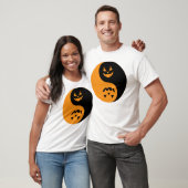 T-shirt Halloween Jack o-lanterne Yin Yang (Unisexe)