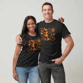 T-shirt Halloween Jack O'Lantern, Bat Cat Ghost Moon Spide (Unisexe)