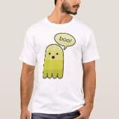 T-shirt Halloween Jaune Toad Boo Ghost (Devant)