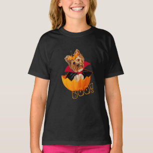 T-shirt Halloween jolie Yorkshire terrier citrouille Dracu