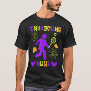 T-shirt Halloween Jouer Équipe De Tennis Sport Salle Éffra