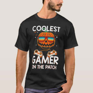 T-shirt Halloween Joueur le plus frais dans le Patch Garço