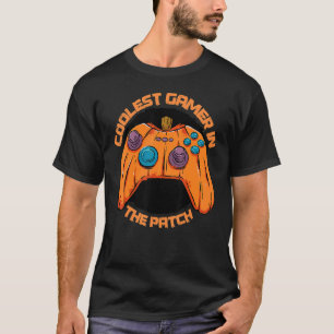 T-shirt Halloween Joueur le plus frais dans le Patch Garço