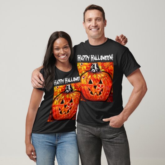 T-Shirt Halloween Joyeux Jack-O-Lanterne (Unisexe)