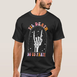 T-shirt Halloween jusqu'à ce que la mort nous sépare Retro