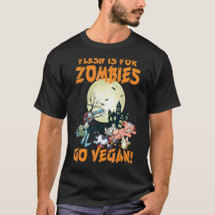 T-shirt Halloween La Chair Est Pour Les Zombies Devenez Vé
