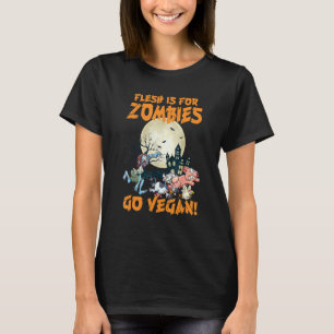 T-shirt Halloween La Chair Est Pour Les Zombies Devenez Vé