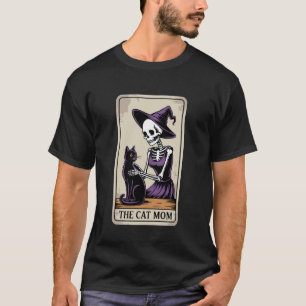 T-shirt Halloween La Mère de Chat Mamma Folles Chats Dame