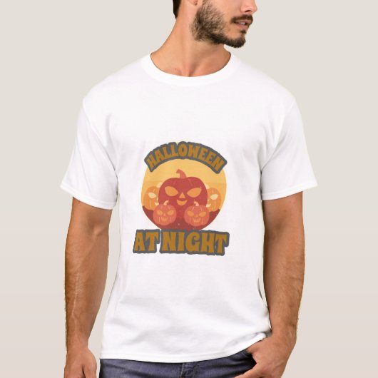 T-shirt Halloween la nuit (Devant)
