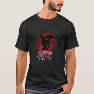 T-shirt Halloween L'Arkansas Est Plein De Puissante Sorciè